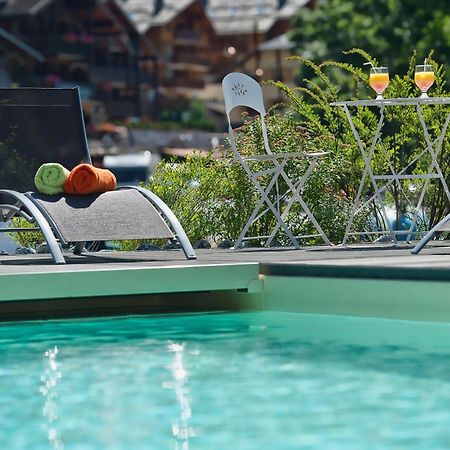 Hotel-Chalet Les Ecureuils Restaurant, Piscine, Garage 르그랑보르낭 외부 사진