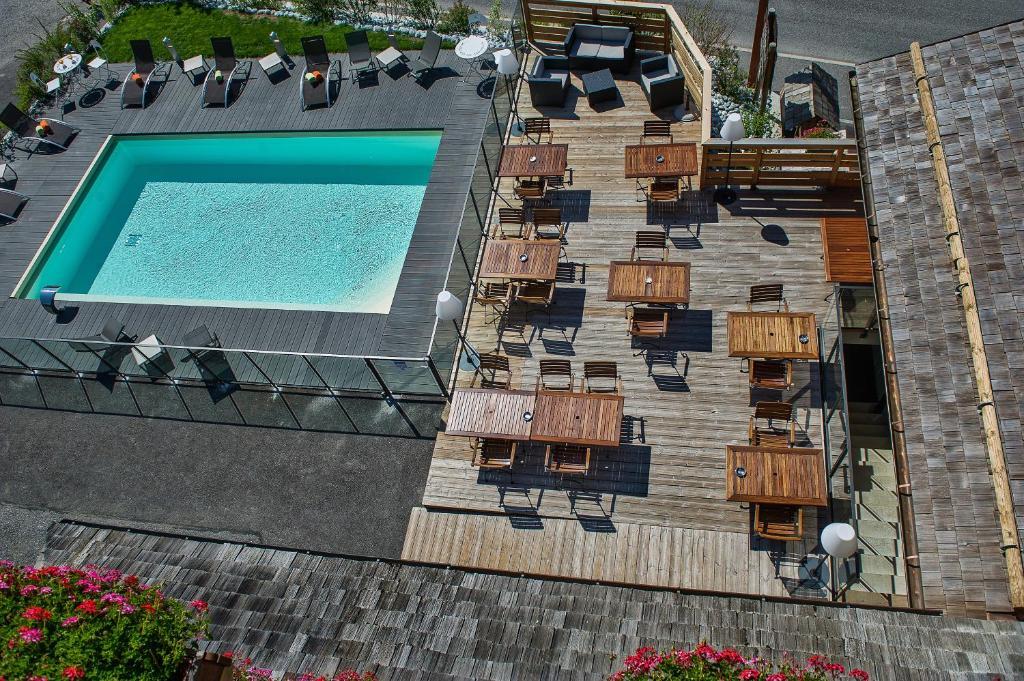 Hotel-Chalet Les Ecureuils Restaurant, Piscine, Garage 르그랑보르낭 외부 사진